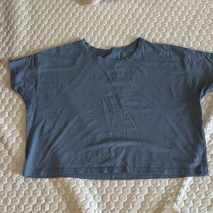Blue Cropped Lululemon T-Shirt